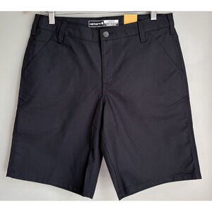 Carhartt Rugged Professional Series Loose Fit Canvas Work Short Black Size 10